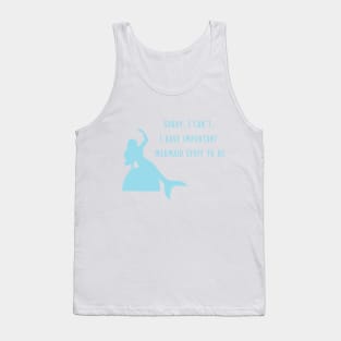 Mermaid club quote cute ocean graphic Tank Top